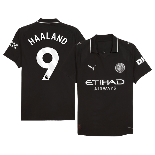 Manchester City HAALAND #9 Away Soccer Jersey Authentic 2025/26 - Football Shirt | SmartJerseys | Official Quality