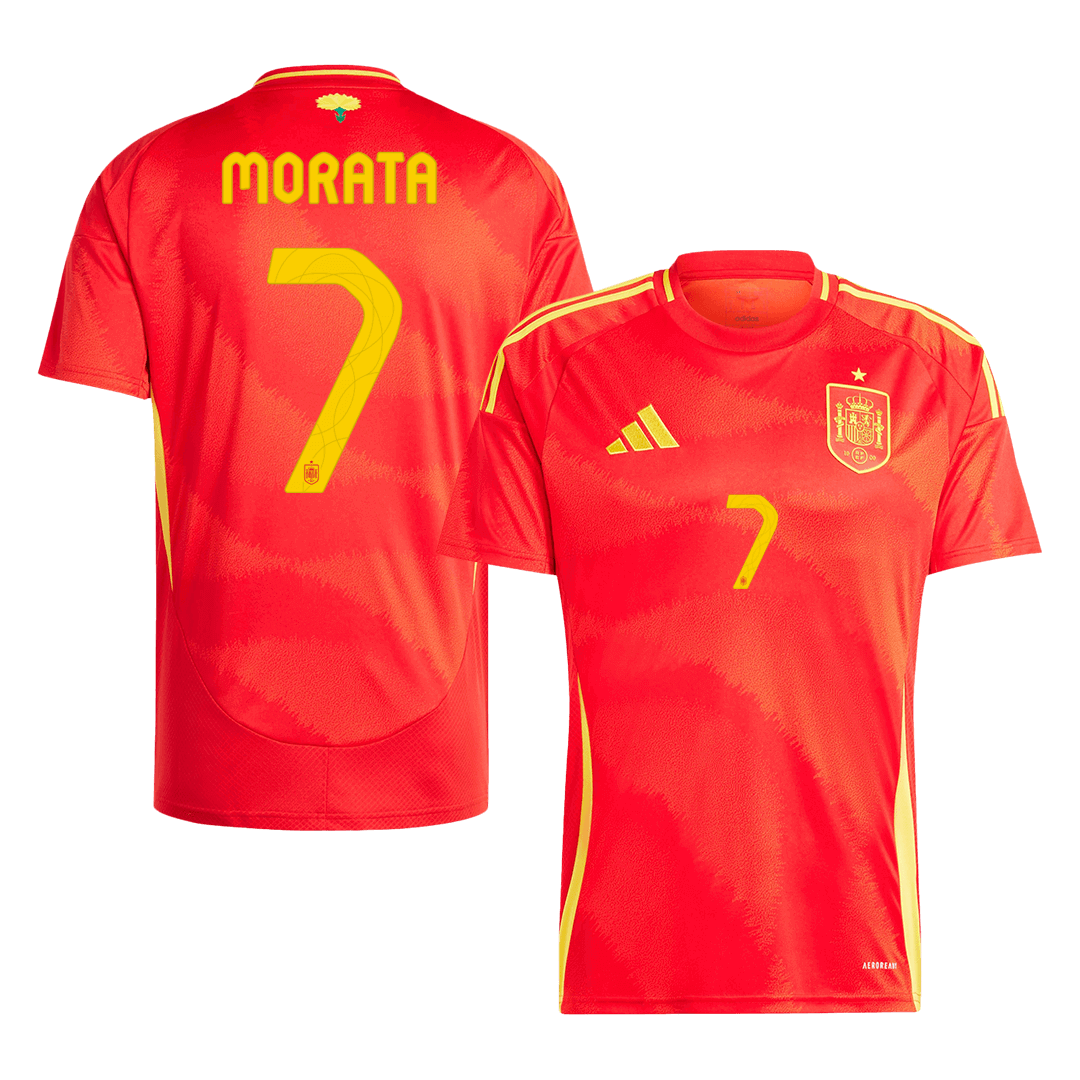 Spain MORATA #7 Home Jersey EURO 2024 - Football Shirt | SmartJerseys | Official Quality