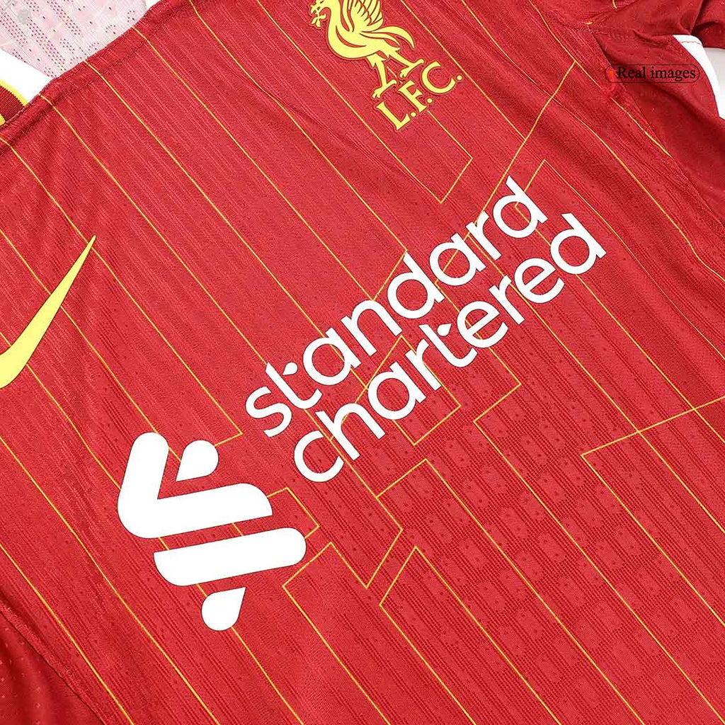 Camiseta de fútbol local auténtica del Liverpool M.SALAH #11 2024/25