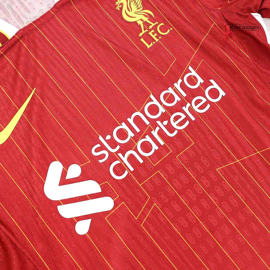 Camiseta de fútbol local auténtica del Liverpool M.SALAH #11 2024/25
