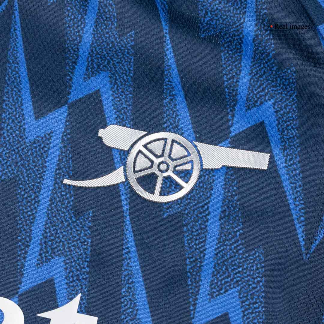 Camiseta de fútbol visitante auténtica del Arsenal 2025/26, color azul, número 41 de RICE