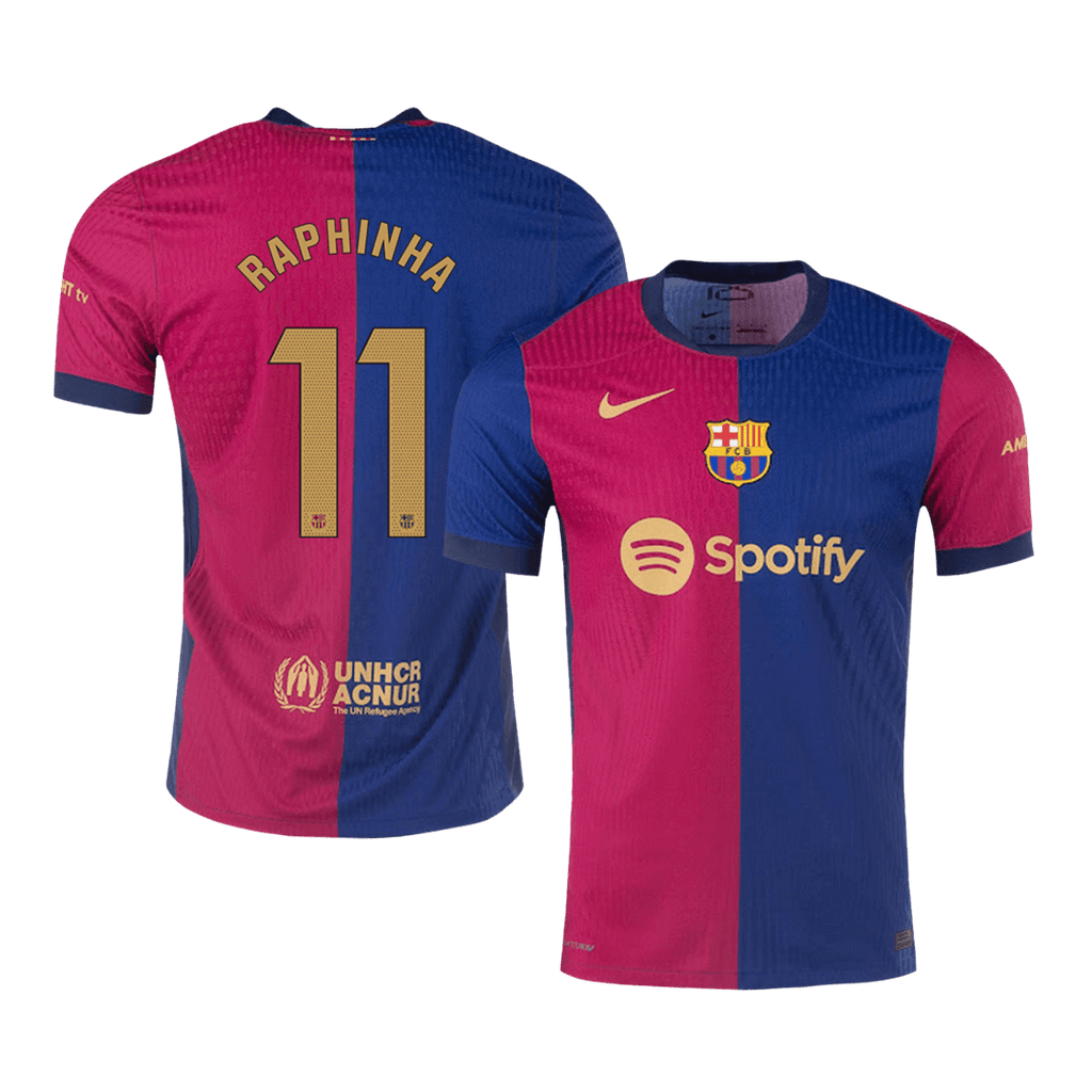 Barcelona RAPHINHA #11 Home Soccer Jersey Authentic 2024/25 - Football Shirt | SmartJerseys | Official Quality