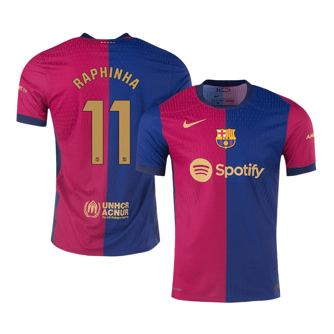 Barcelona RAPHINHA #11 Home Soccer Jersey Authentic 2024/25 - Football Shirt | SmartJerseys | Official Quality
