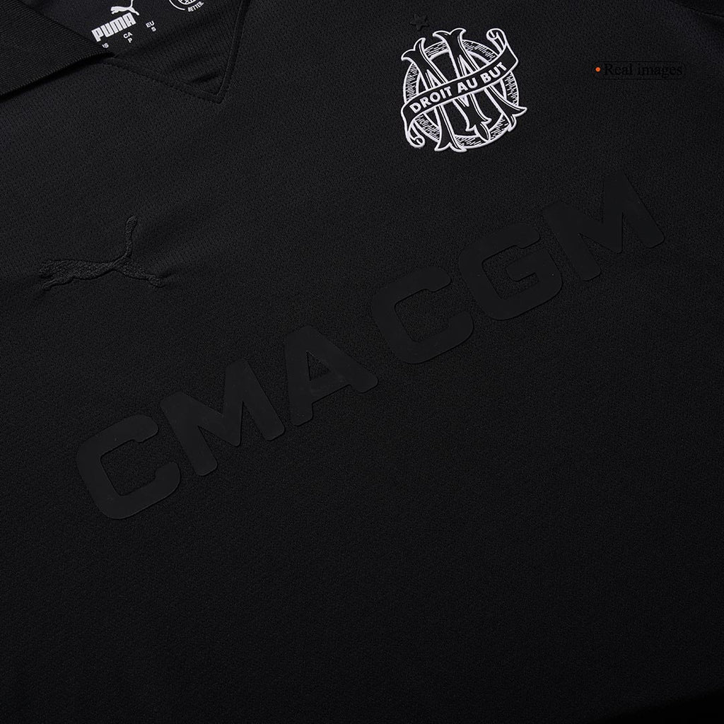 Marseille Goalkeeper Soccer Jersey 2024/25 - Black（125th Anniversary）