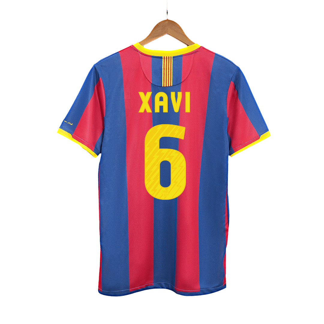 Barcelona XAVI #6 Home Soccer Jersey Retro 2010/11 - Football Shirt | SmartJerseys | Official Quality