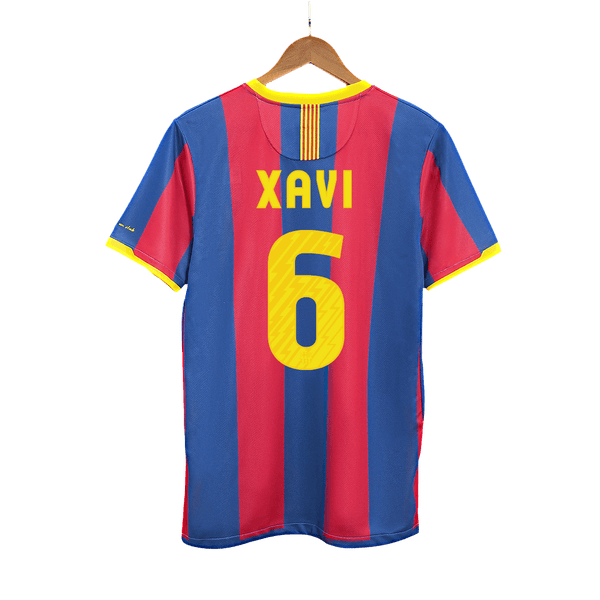 Barcelona XAVI #6 Home Soccer Jersey Retro 2010/11 - Football Shirt | SmartJerseys | Official Quality