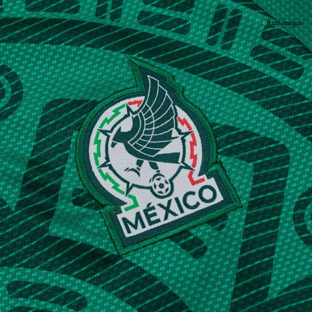 Camiseta de fútbol local de México para niños (camiseta y pantalones cortos) 25/26 verde