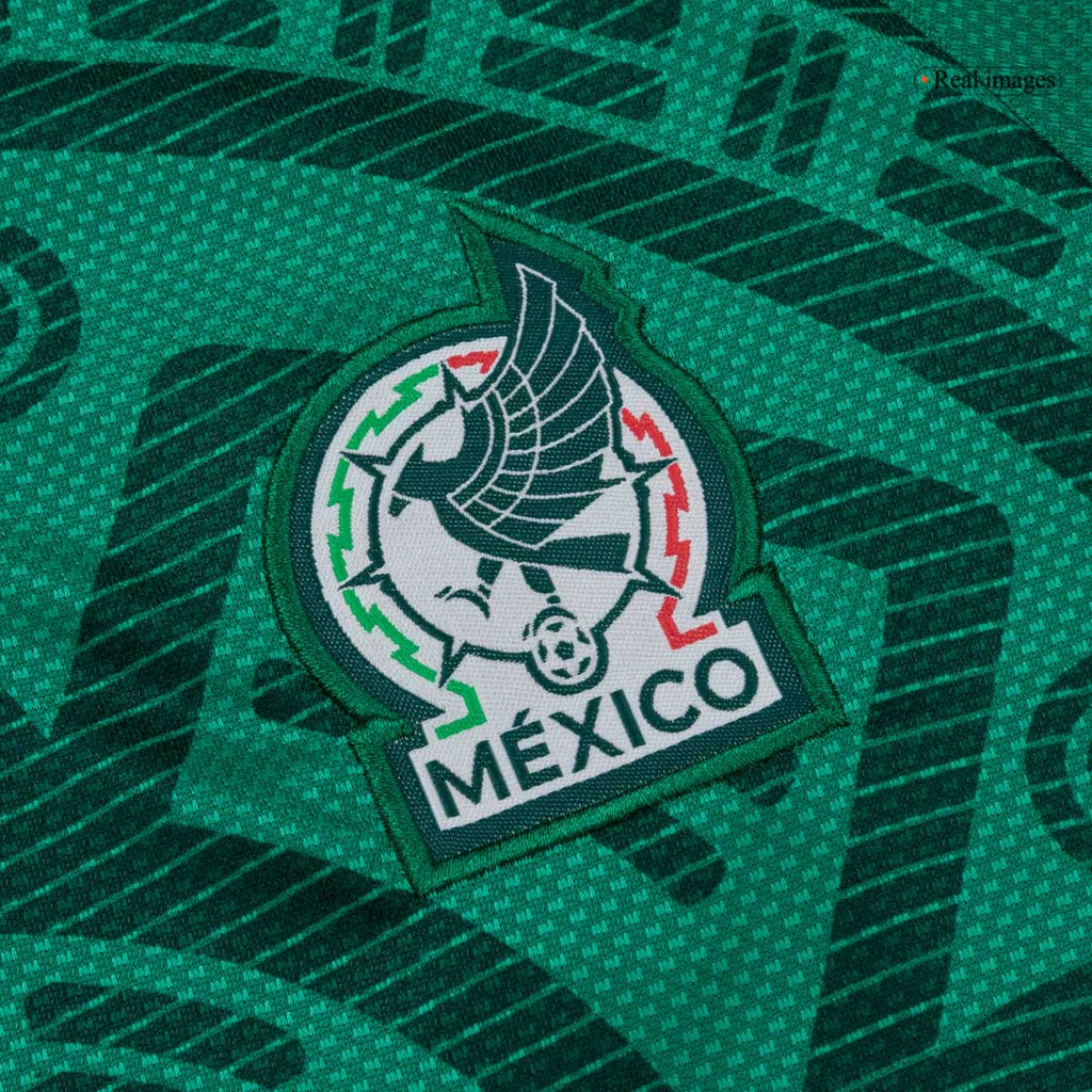 Kit de camiseta de fútbol local de México para niños (camiseta, pantalones cortos y calcetines) 25/26 Verde
