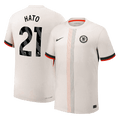 HATO #21 Authentic Chelsea Away Soccer Jersey 2025/26 White - Football Shirt | SmartJerseys | Official Quality
