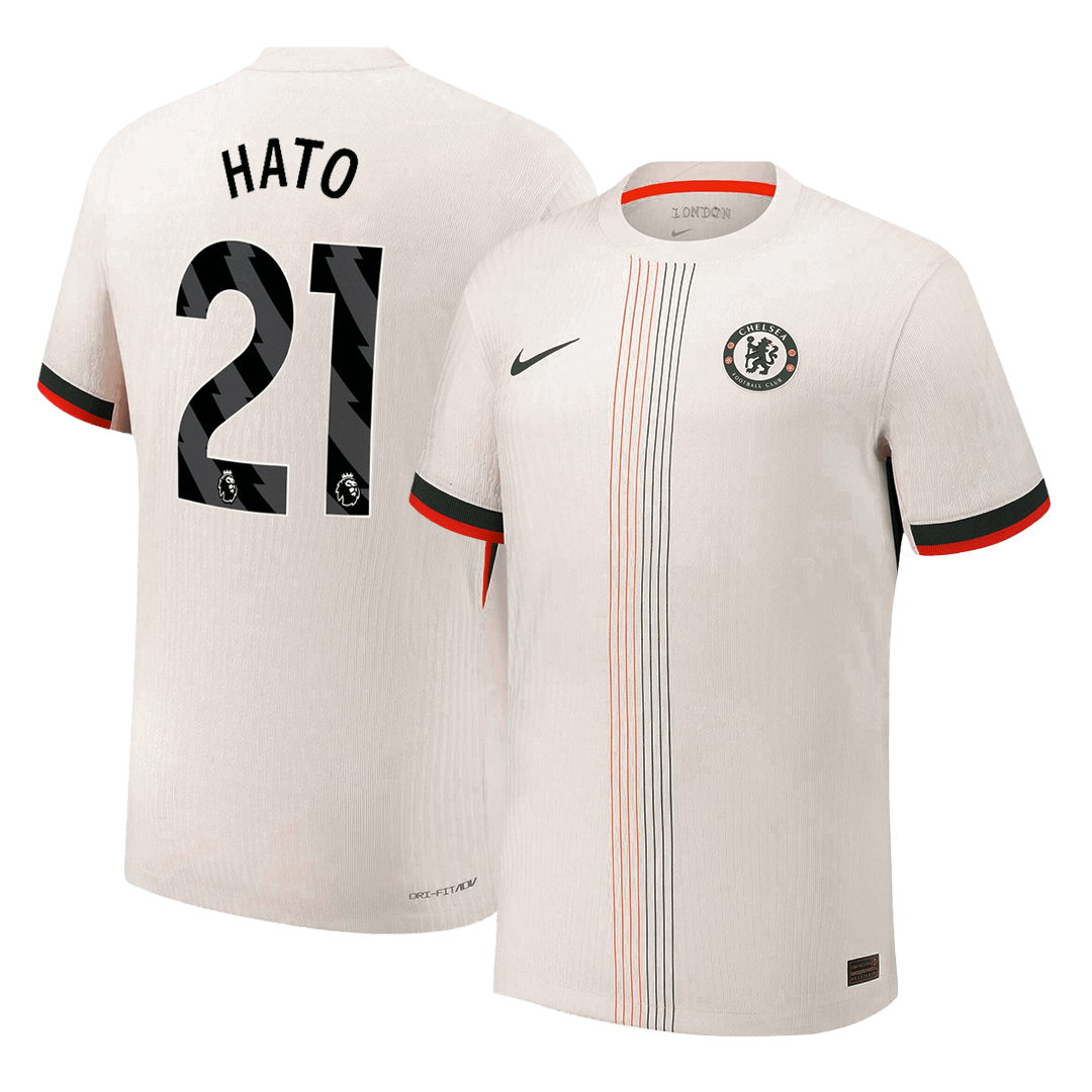 HATO #21 Authentic Chelsea Away Soccer Jersey 2025/26 White - Football Shirt | SmartJerseys | Official Quality