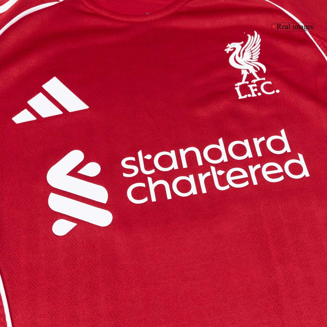 Camiseta de fútbol local auténtica del Liverpool M.SALAH #11 2025/26