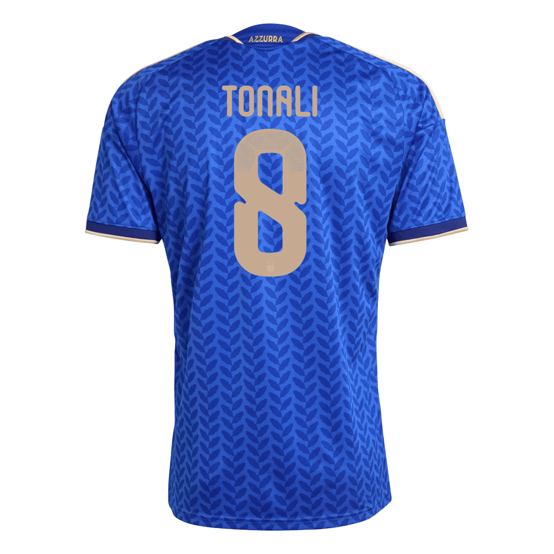TONALI #8 Italy Home Soccer Jersey World Cup 2026 Blue