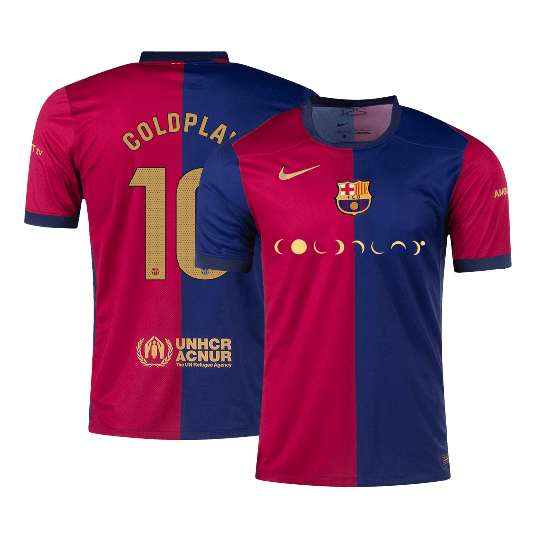 Barcelona COLDPLAY #10 Home Soccer Jersey 2024/25 - Football Shirt | SmartJerseys | Official Quality