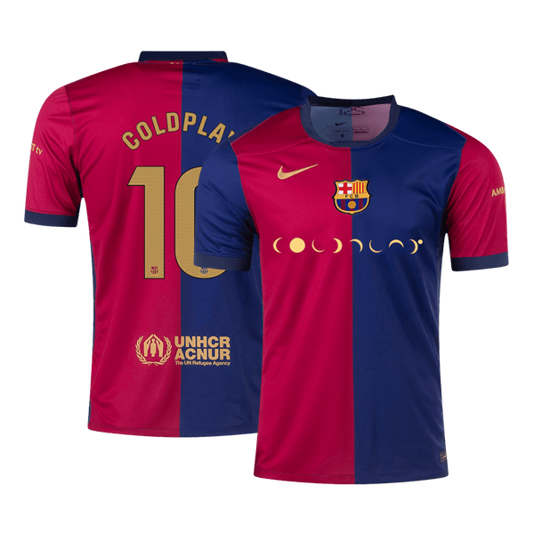 Barcelona COLDPLAY #10 Home Soccer Jersey 2024/25 - Football Shirt | SmartJerseys | Official Quality