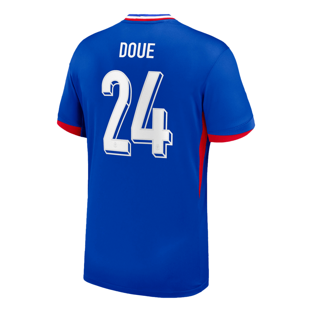 Camiseta DOUE #24 Francia Eurocopa Local 2024 Azul 