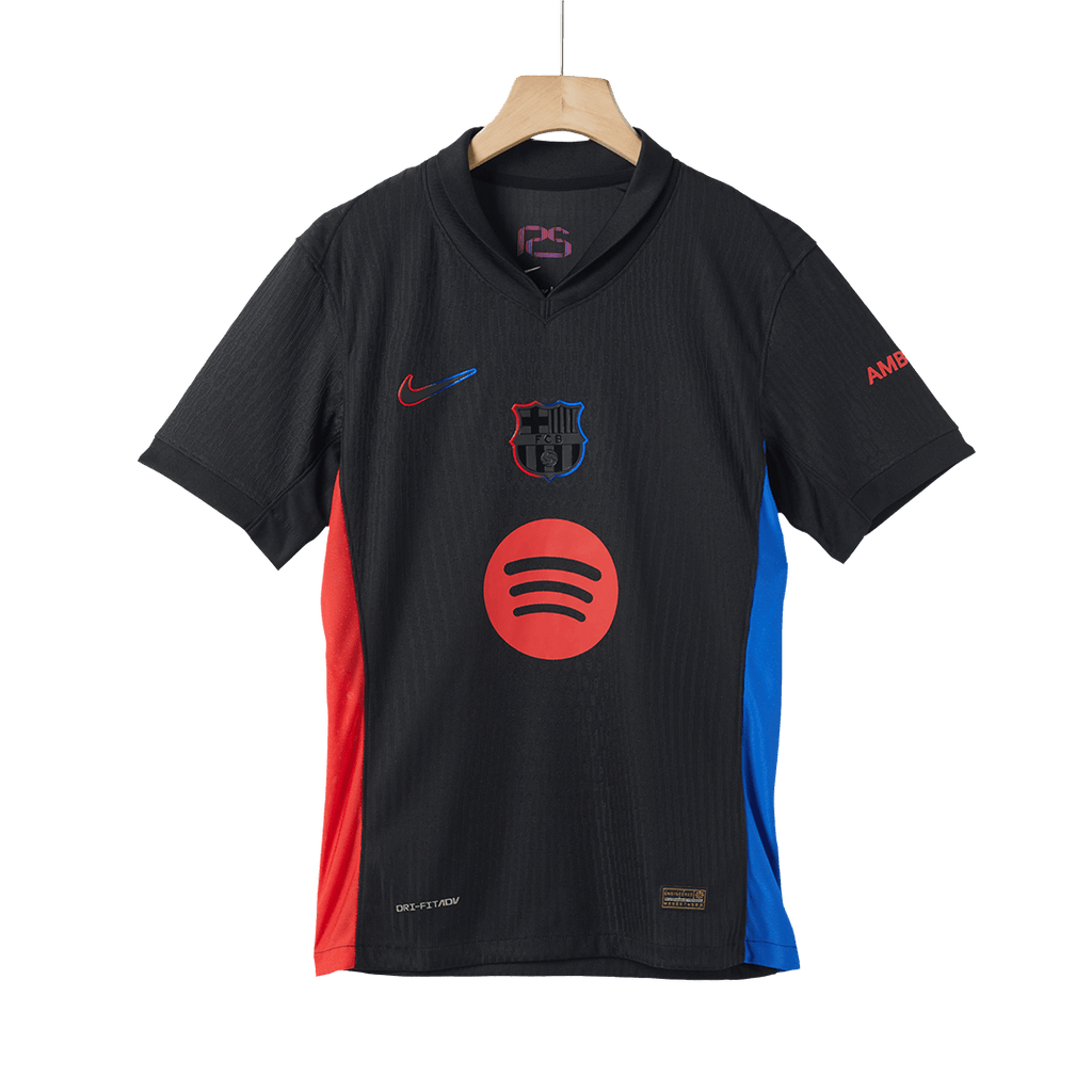 Barcelona Away Soccer Jersey Authentic 2024/25 - Spotify Logo Without Text