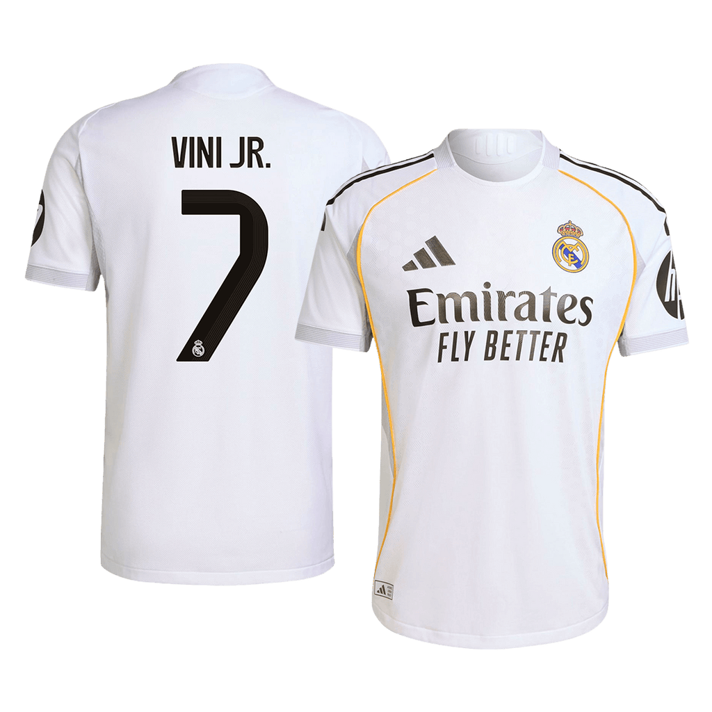Real Madrid VINI JR. #7 Home Soccer Jersey Authentic 2025/26 - Football Shirt | SmartJerseys | Official Quality
