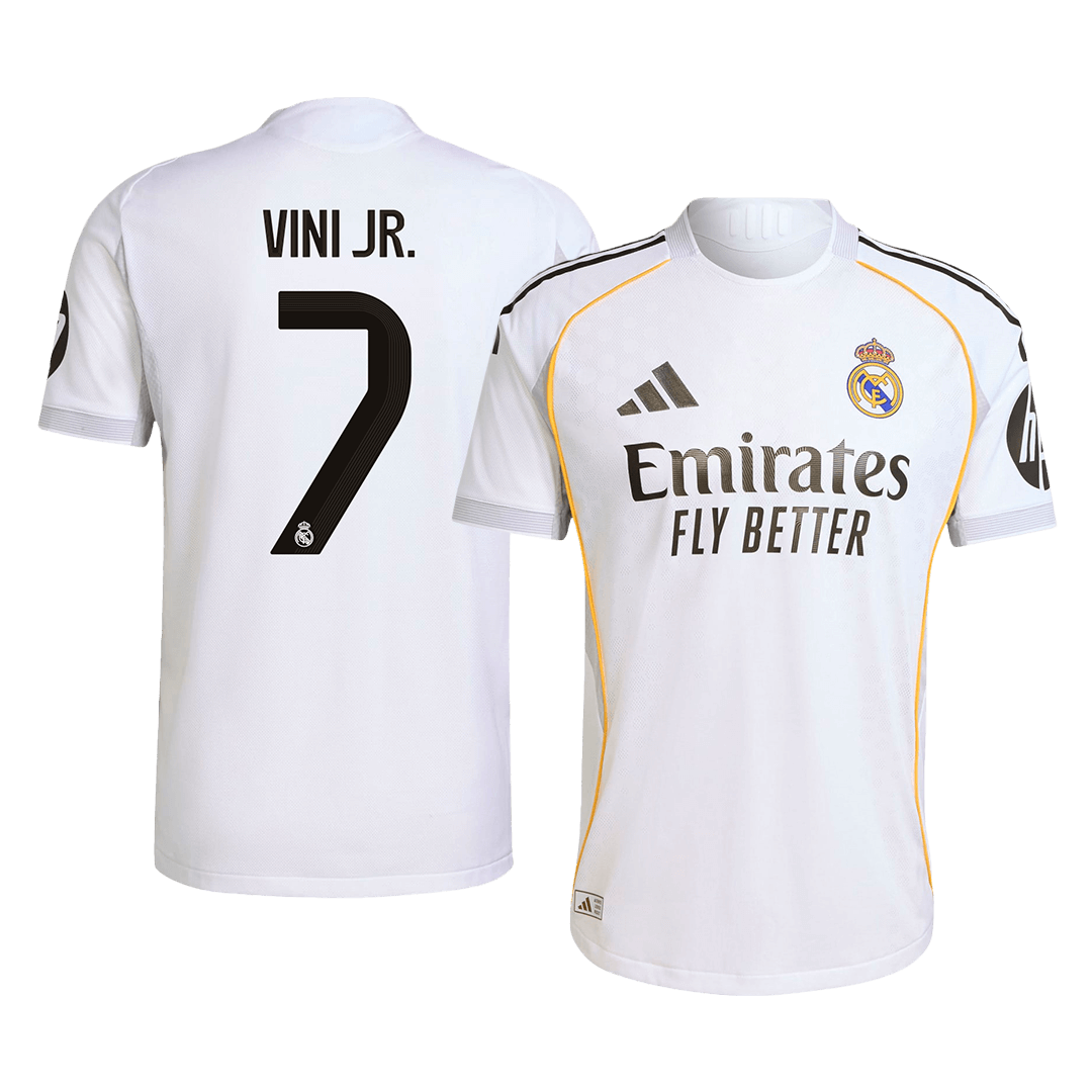 Real Madrid VINI JR. #7 Home Soccer Jersey Authentic 2025/26 - Football Shirt | SmartJerseys | Official Quality