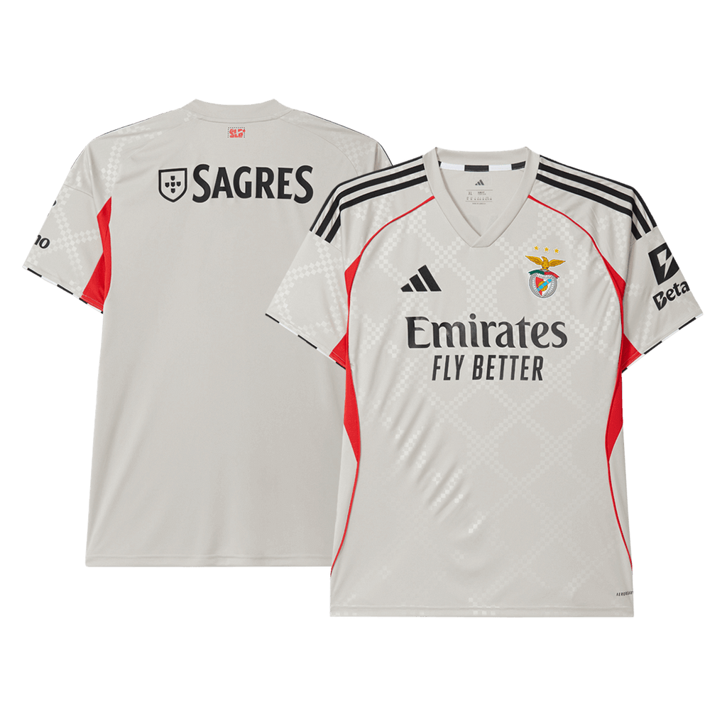 Benfica Away Soccer Jersey 2025/26 Beige