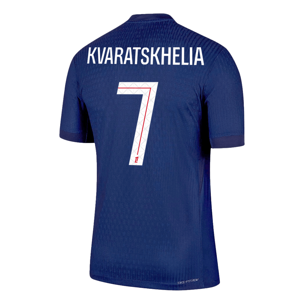 Maillot domicile authentique PSG KVARATSKHELIA n°7 2025/26