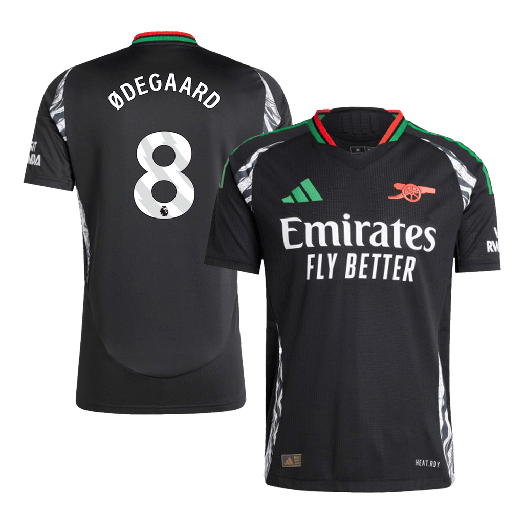 Arsenal ØDEGAARD #8 Away Soccer Jersey Authentic 2024/25 - Football Shirt | SmartJerseys | Official Quality
