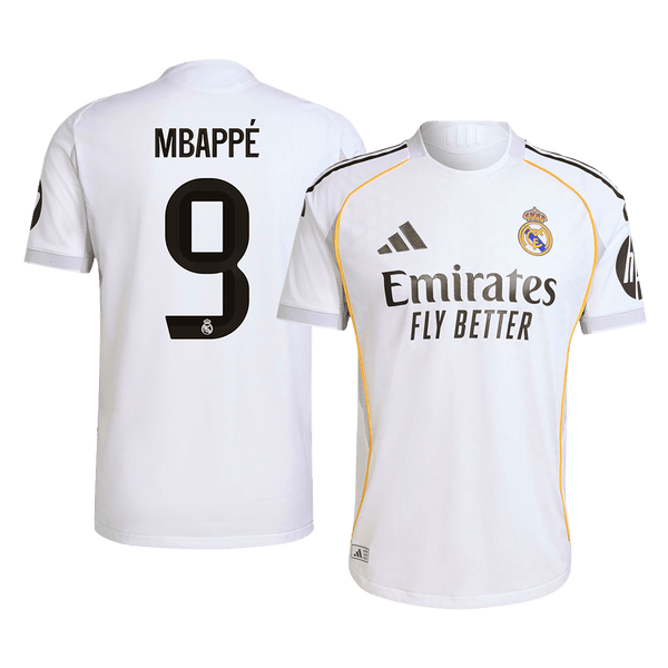 Real Madrid MBAPPÉ #9 Home Soccer Jersey Authentic 2025/26 - Football Shirt | SmartJerseys | Official Quality