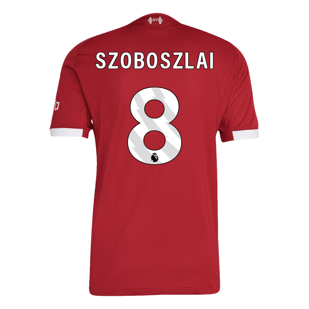 SZOBOSZLAI #8 Authentic Liverpool Home Soccer Jersey 25/26 Red