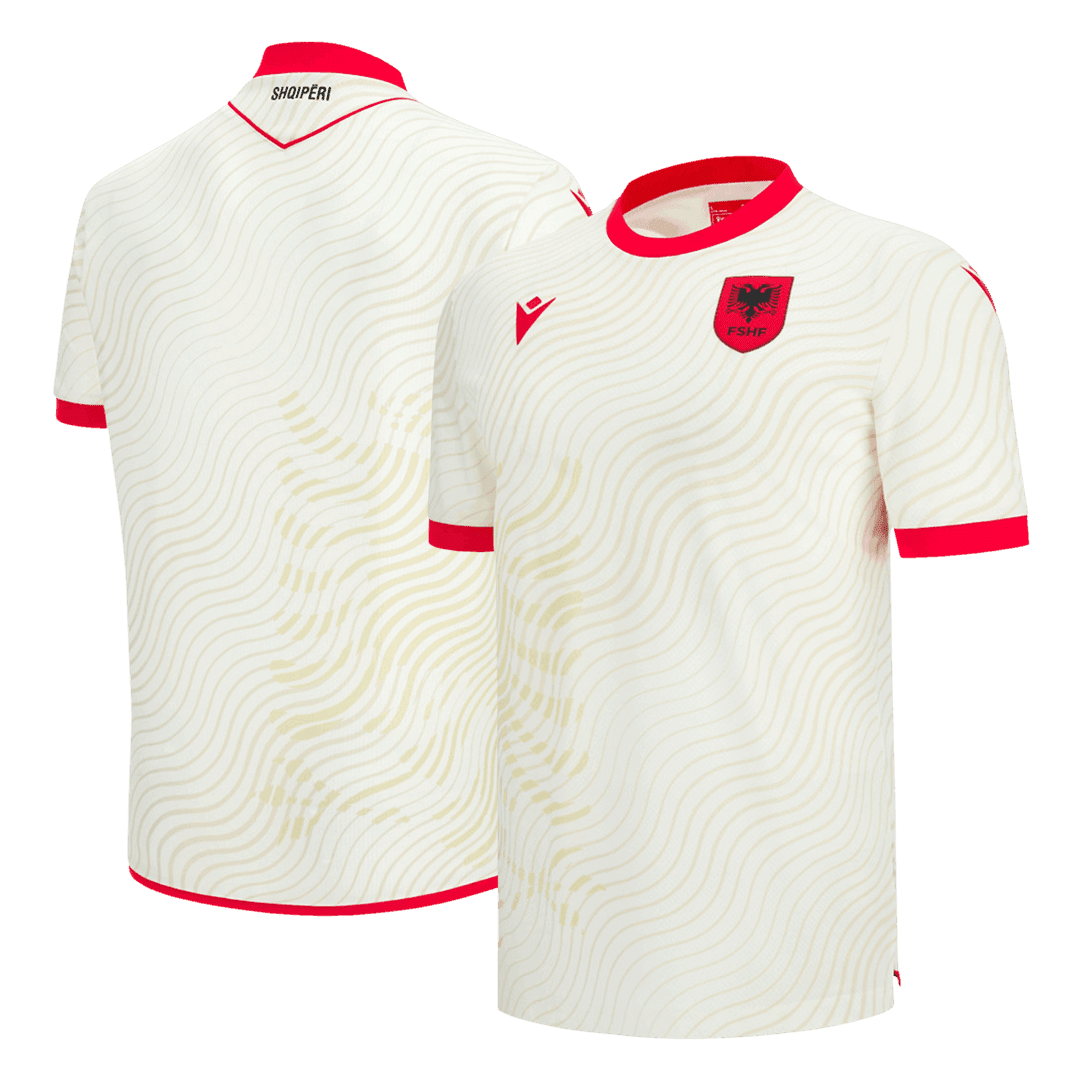 Albania Away Soccer Jersey World Cup 2026 White