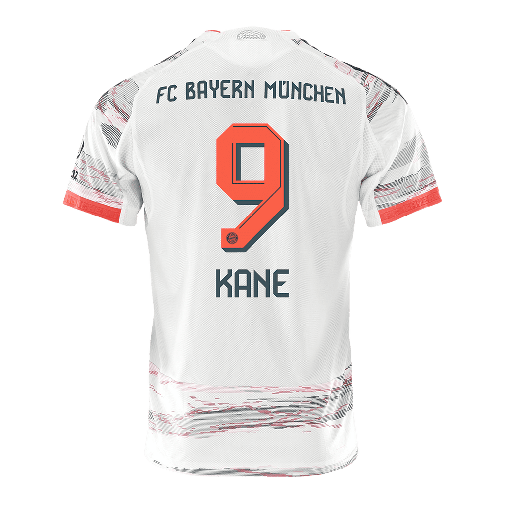 KANE #9 Authentic Bayern Munich Away Soccer Jersey 2025/26 White