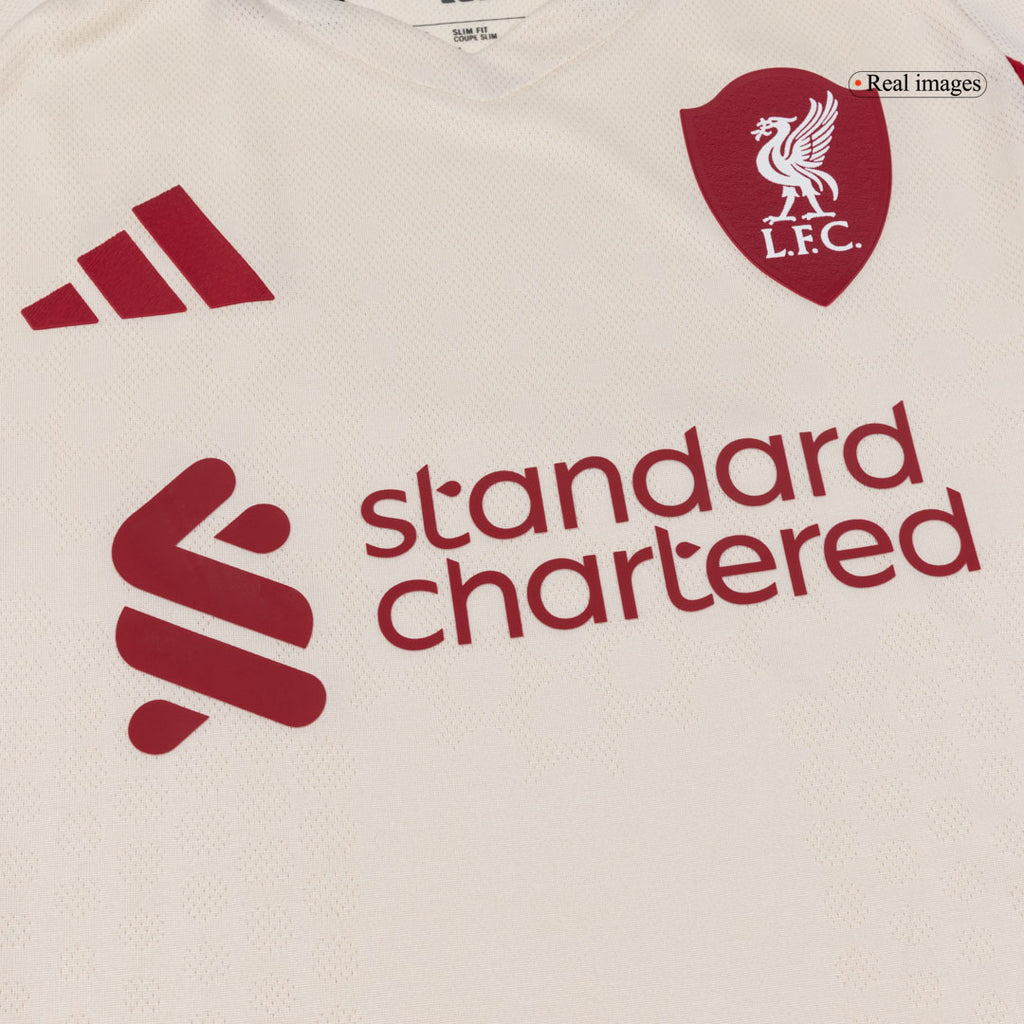 Authentic Liverpool Away Soccer Jersey 25/26 White