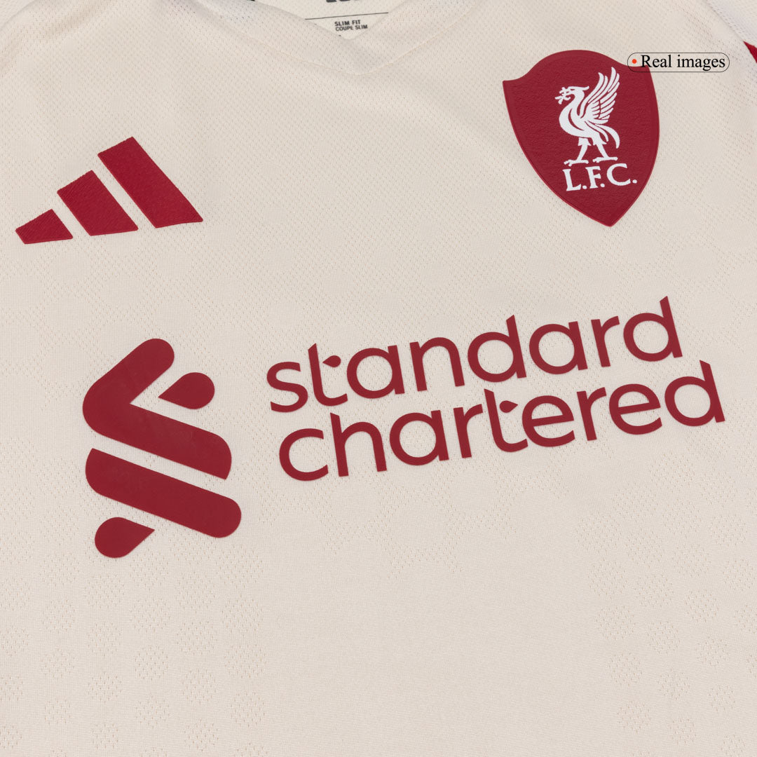 SZOBOSZLAI #8 Authentic Liverpool Away Soccer Jersey 25/26 White