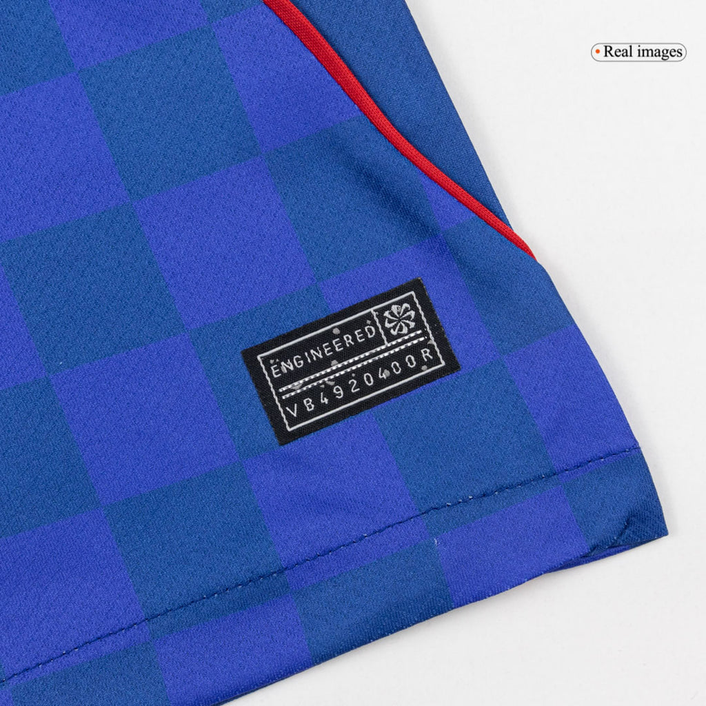Camiseta de fútbol visitante de Croacia para la Copa Mundial 2026, azul