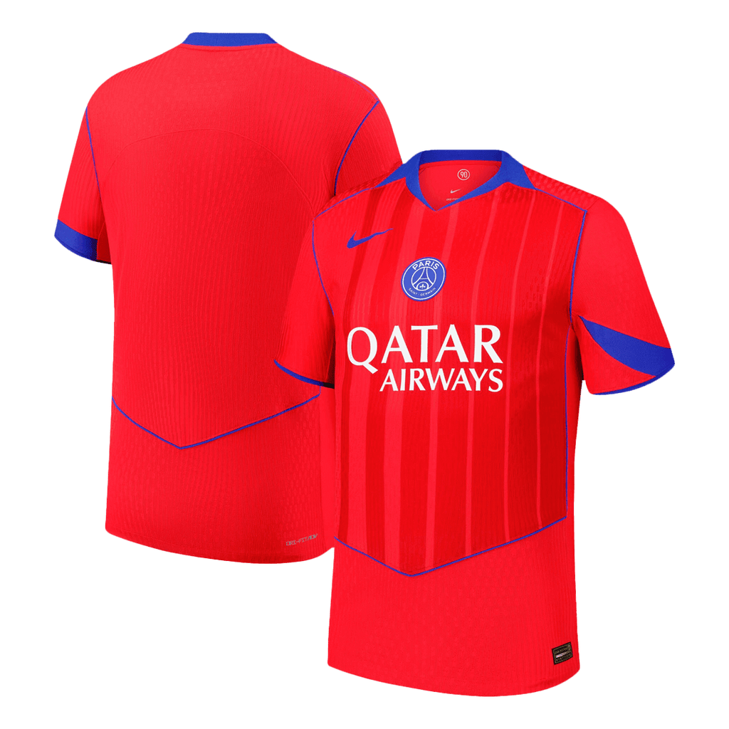 Authentic PSG Third Away Soccer Jersey 25/26 Red
