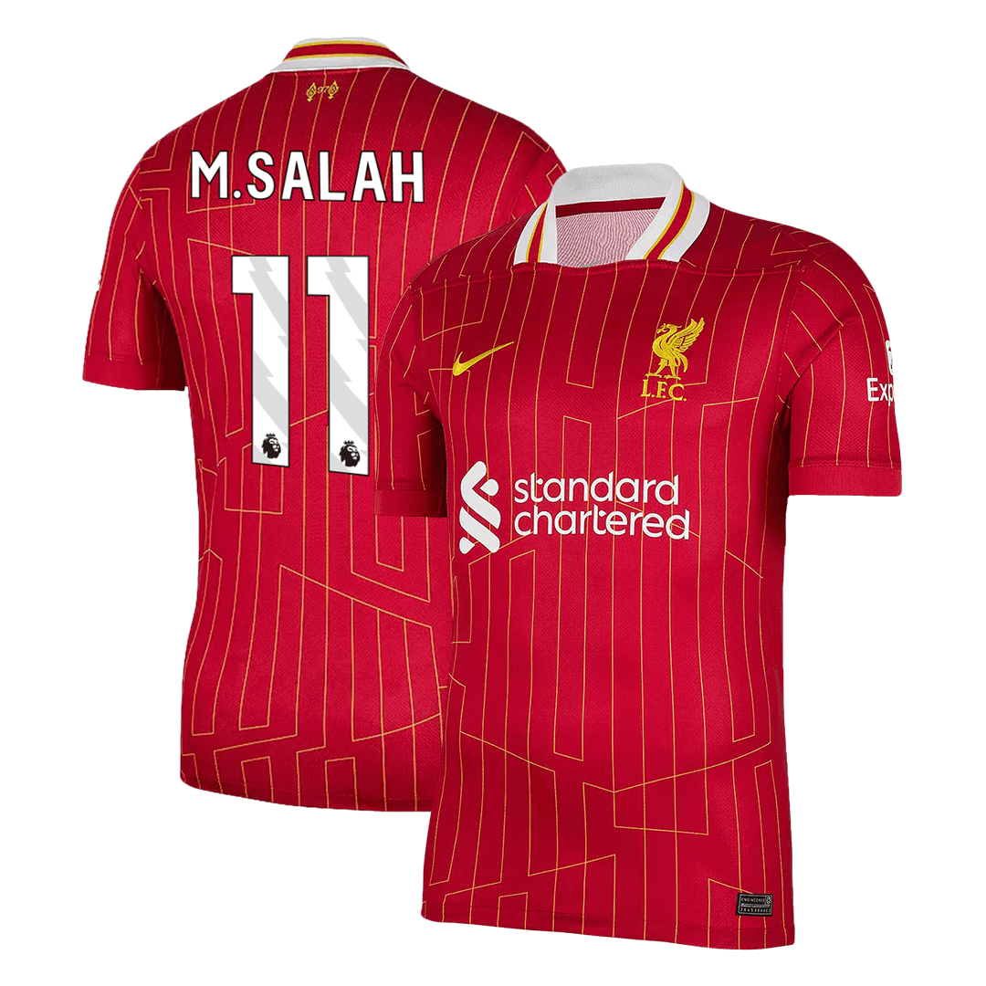 Liverpool M.SALAH #11 Home Soccer Jersey 2024/25 - Football Shirt | SmartJerseys | Official Quality