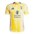 Juventus Away Soccer Jersey Authentic 2024/25- Save The Children Sponsor - Football Shirt | SmartJerseys | Official Quality