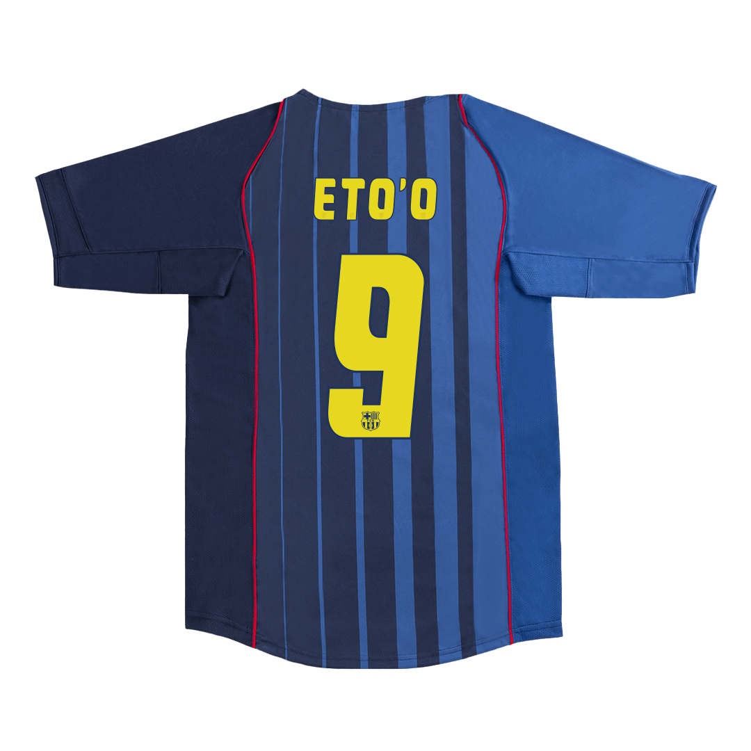 Barcelona ETO'O #9 Away Soccer Jersey Retro 2004/05 - Football Shirt | SmartJerseys | Official Quality