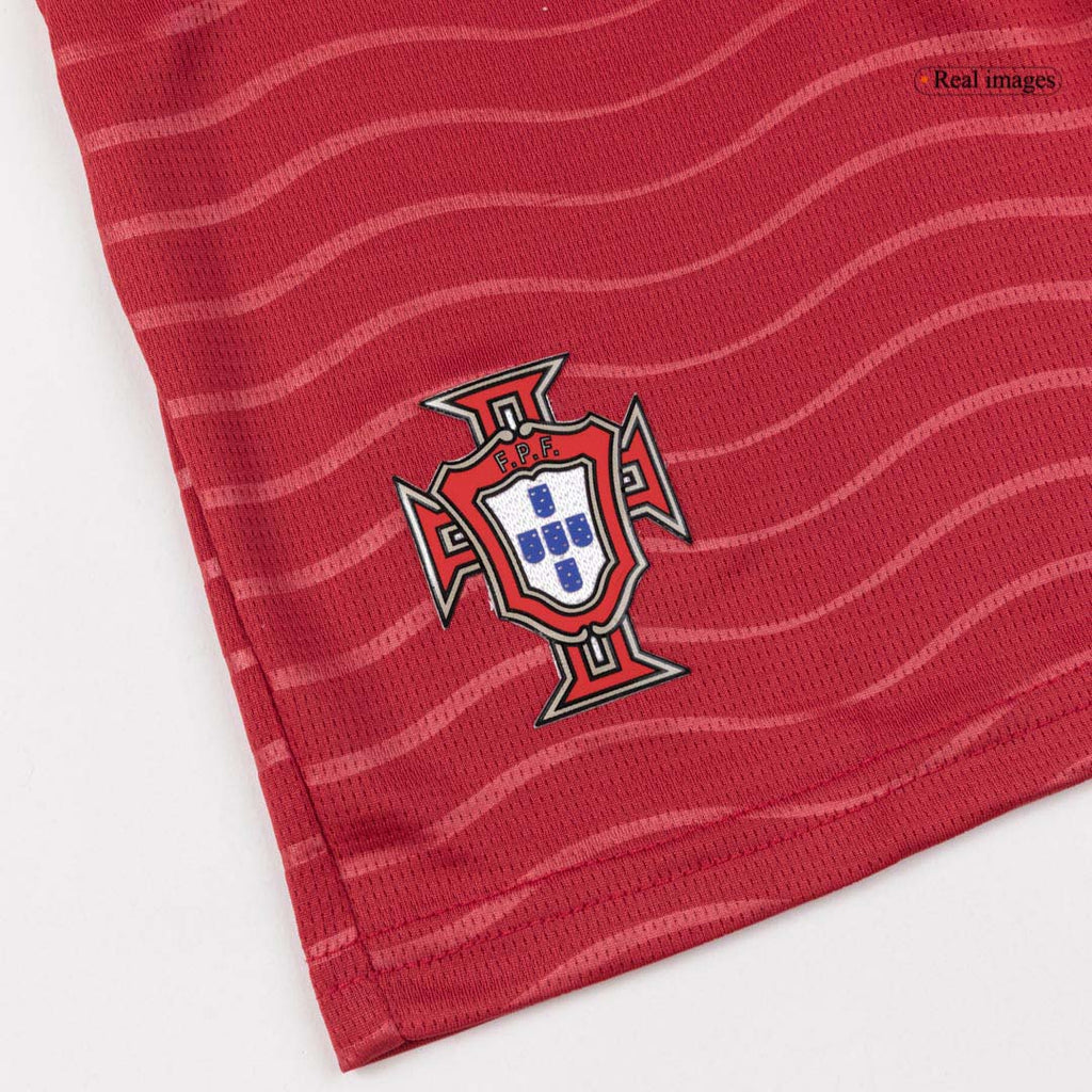 Kid's Portugal Home Soccer Jersey Kit(Jersey+Shorts) World Cup 2026 Red