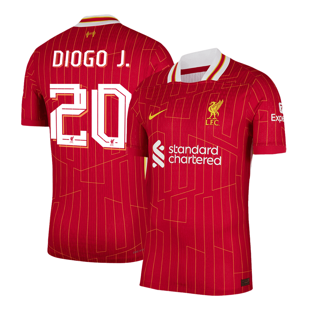 Liverpool DIOGO J. #20 Home Soccer Jersey Authentic 2024/25 - UCL Edition - Football Shirt | SmartJerseys | Official Quality
