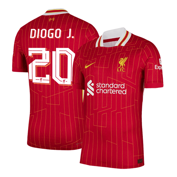Liverpool DIOGO J. #20 Home Soccer Jersey Authentic 2024/25 - UCL Edition - Football Shirt | SmartJerseys | Official Quality