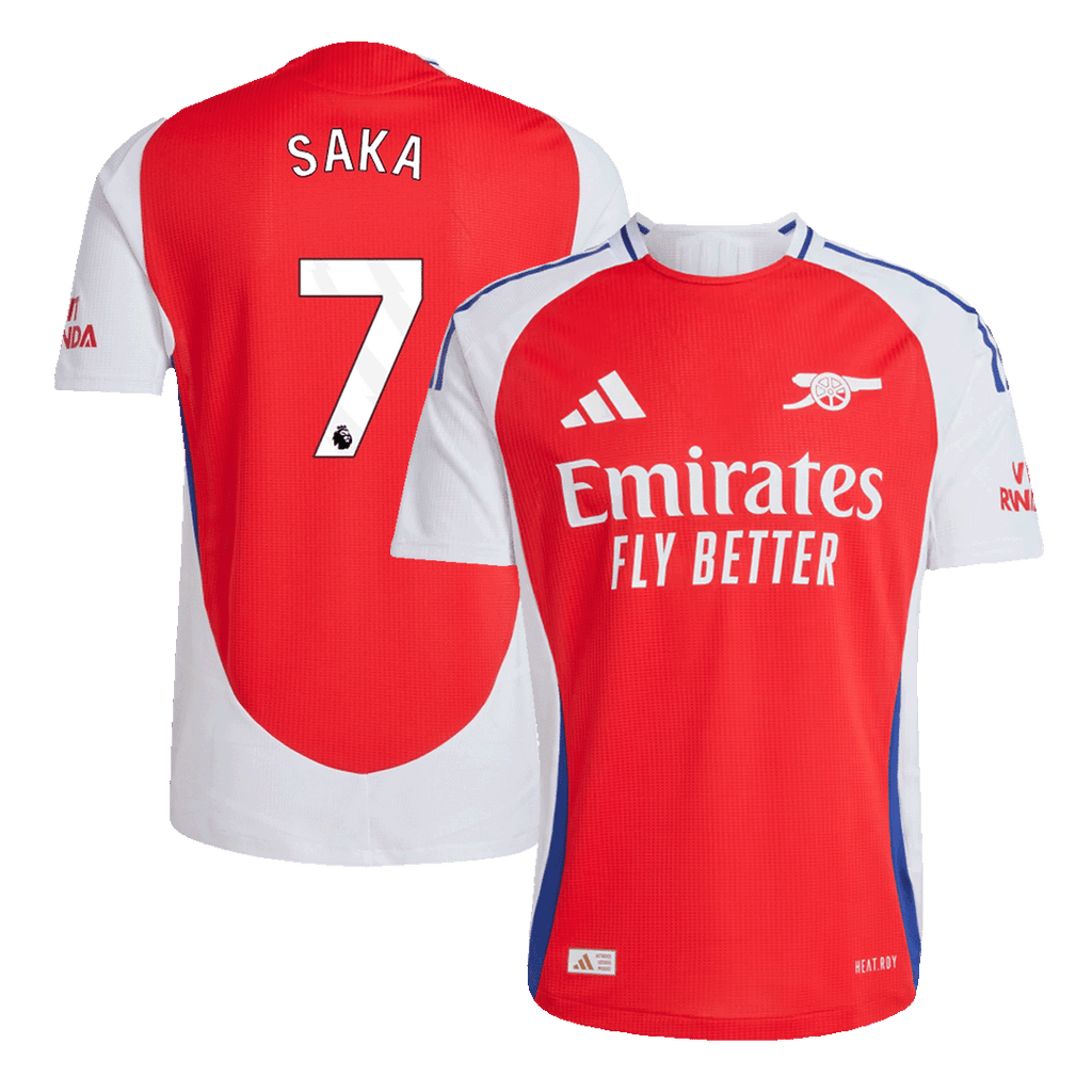 Arsenal SAKA #7 Home Jersey Authentic 2024/25 - Football Shirt | SmartJerseys | Official Quality