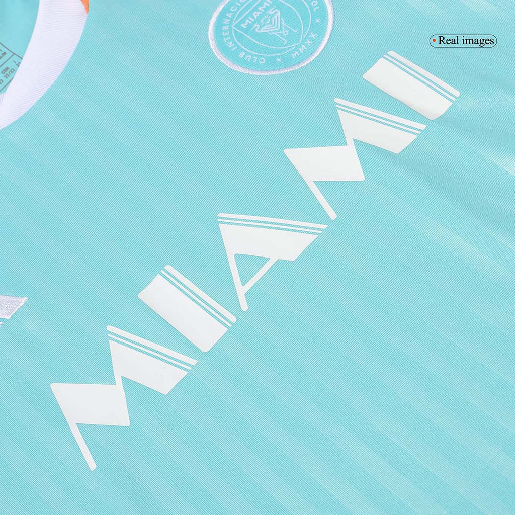 Camiseta de visitante del Inter Miami CF 2024 para niños (camiseta y pantalón corto)