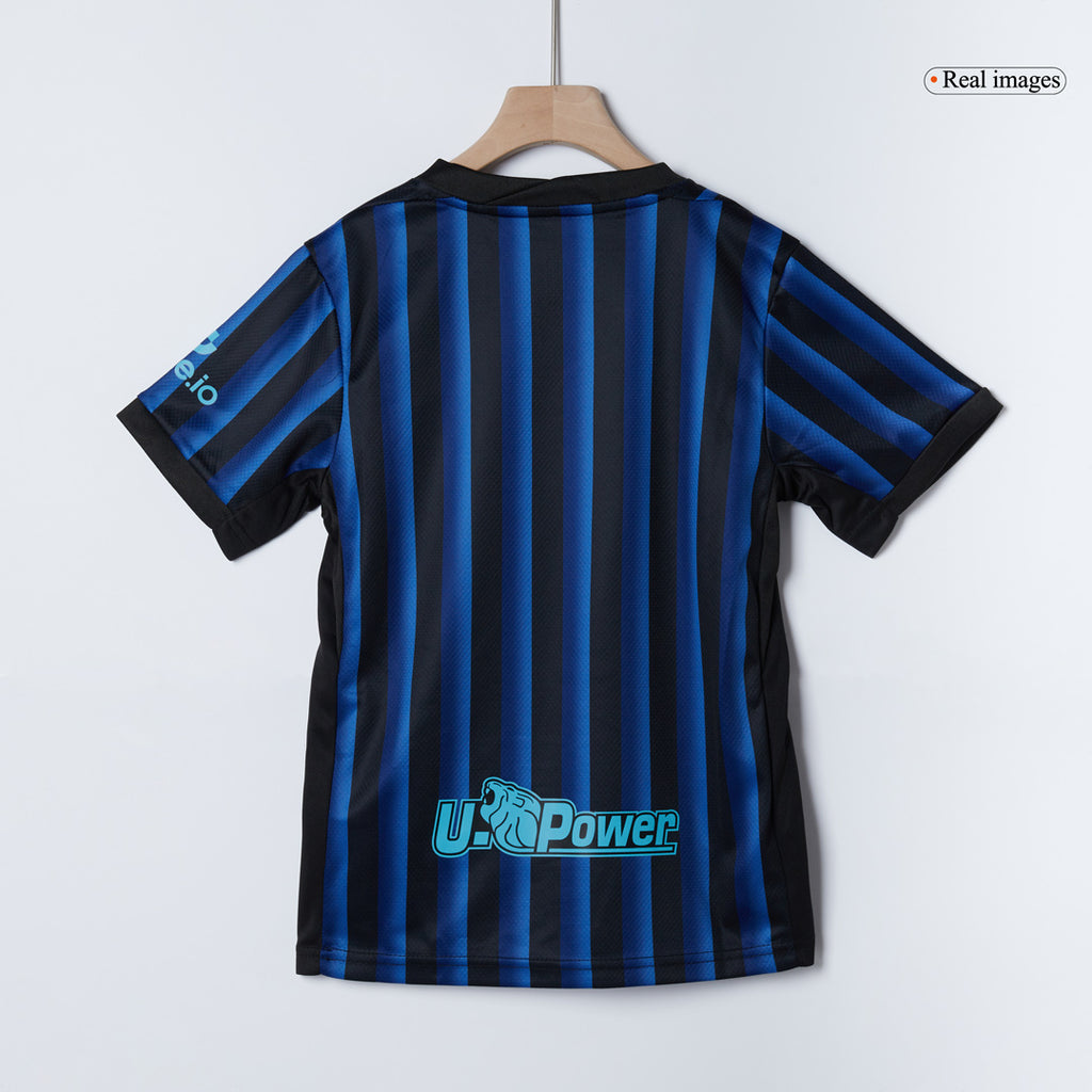 Camiseta de fútbol local del Inter de Milán 2025/26 para niños (camiseta y pantalón corto)
