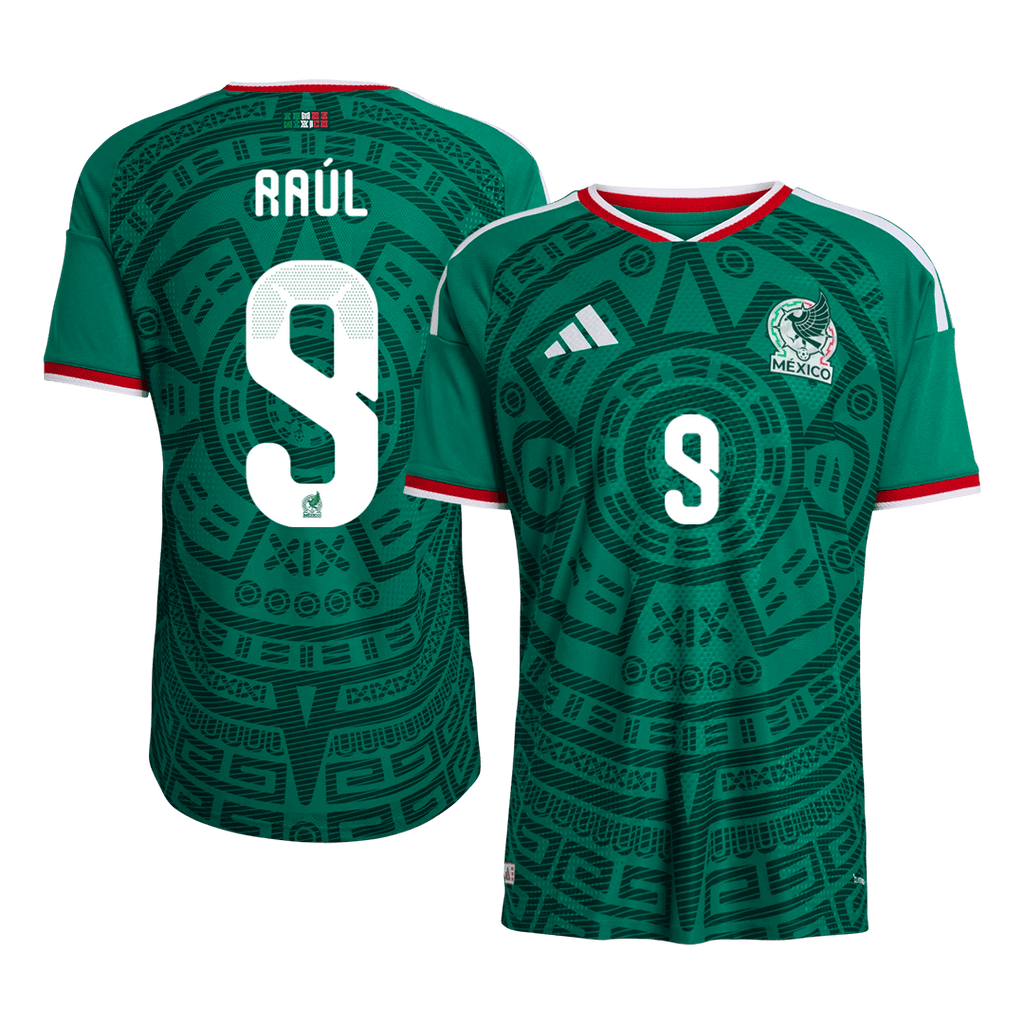 Mexico Raúl #9 Home Soccer Jersey Authentic 2026 - Football Shirt | SmartJerseys | Official Quality