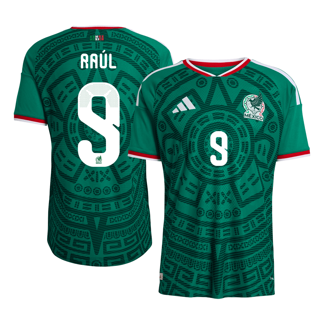 Mexico Raúl #9 Home Soccer Jersey Authentic 2026 - Football Shirt | SmartJerseys | Official Quality
