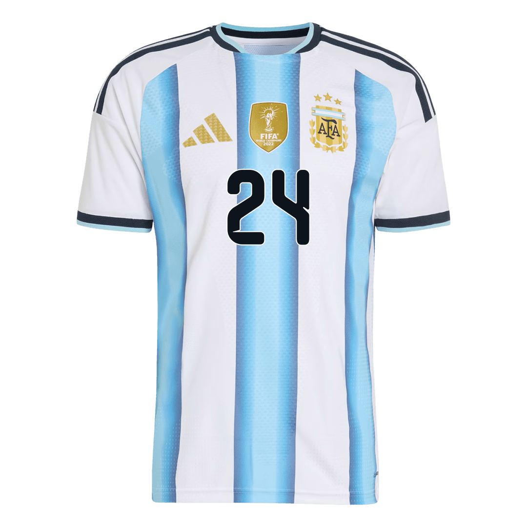 E. FERNÁNDEZ #24 Player Version Argentina Home Soccer Jersey World Cup 2026 Blue&White