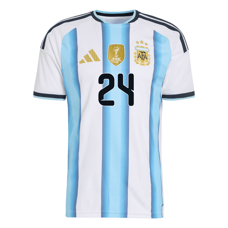 E. FERNÁNDEZ #24 Player Version Argentina Home Soccer Jersey World Cup 2026 Blue&White