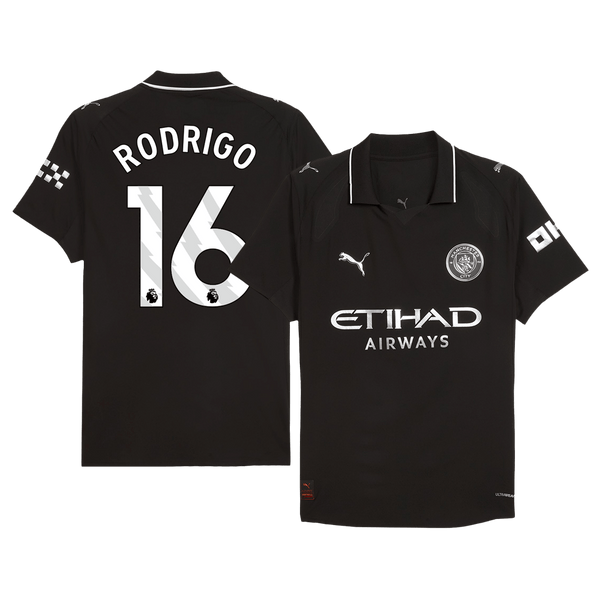 Manchester City RODRIGO #16 Away Soccer Jersey Authentic 2025/26 - Football Shirt | SmartJerseys | Official Quality