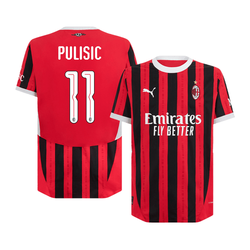 AC Milan PULISIC #11 Home Jersey Authentic 2024/25 - UCL Edition - Football Shirt | SmartJerseys | Official Quality