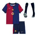 Barcelona Home Jersey Kit 2024/25 Kids(Jersey+Shorts+Socks)-Spotify Logo Without Text - Football Shirt | SmartJerseys | Official Quality