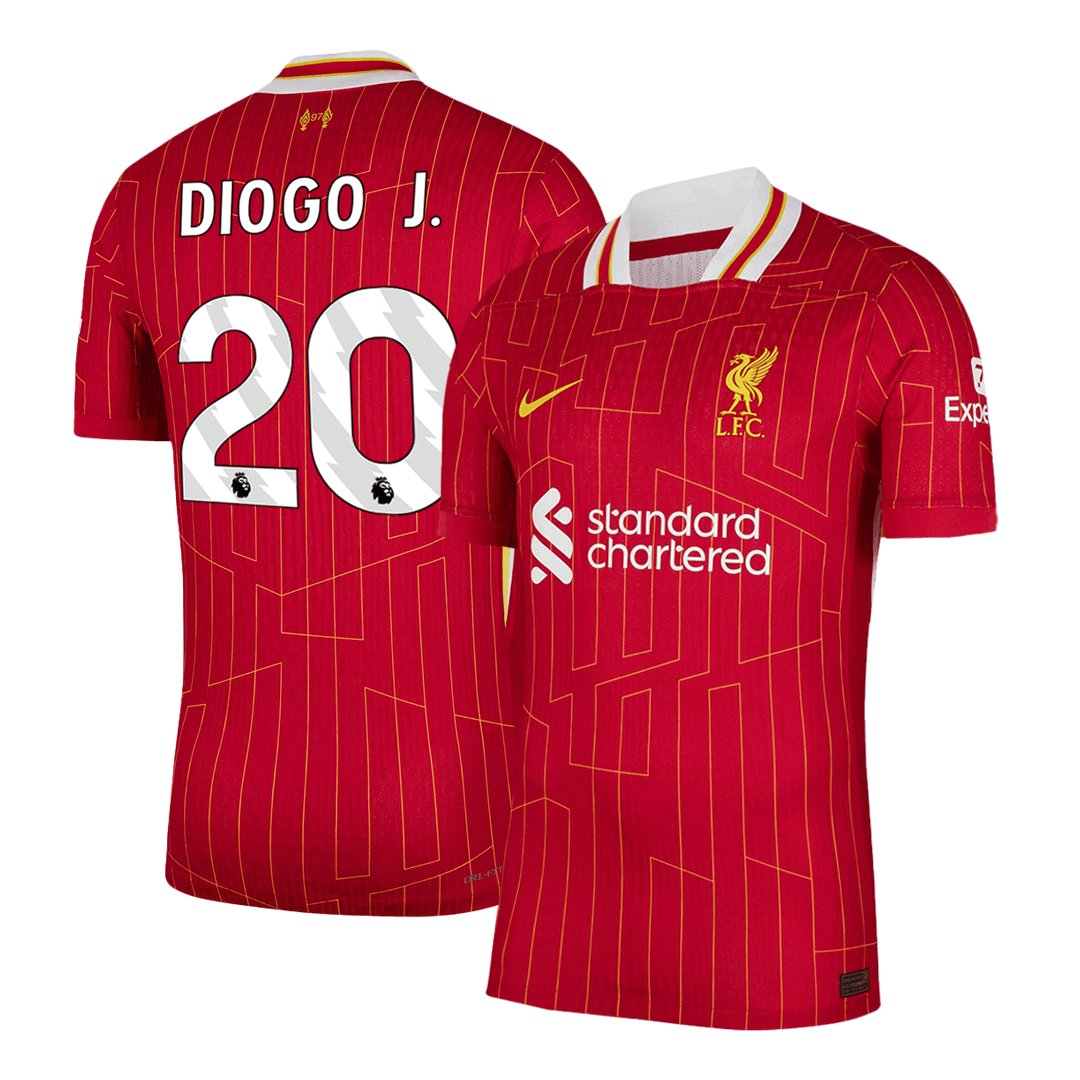 Liverpool DIOGO J. #20 Home Soccer Jersey Authentic 2024/25 - Football Shirt | SmartJerseys | Official Quality